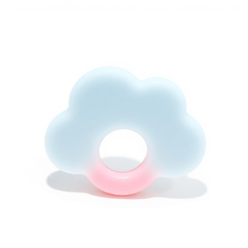 Mordedor de silicona Nube